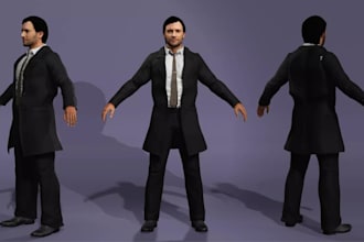 edit realistic metahuman character,game model,face rig,human model xgen hair