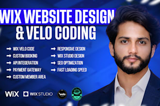 your wix velo expert, wix developer, wix website design, redesign, online store
