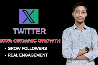 organic x twitter marketing with real followers
