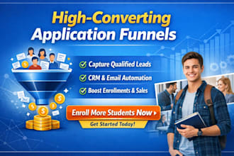 create ghl application funnel to enroll qualified students or coaching clients