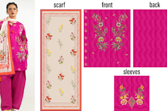 design seamless pattern for textile and fabric