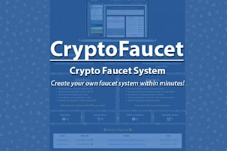 create a manuall crypto faucet website
