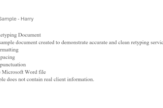 retype PDF, images, or handwritten notes into word