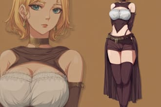 draw anime or manga character design