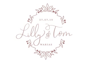 design custom wedding logo, wedding monogram, and initials