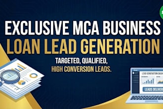 provide exclusive mca business loan lead generation