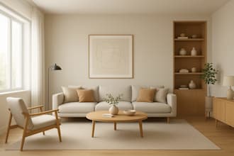 create realistic 3d interior design for your space