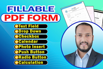 design fillable pdf forms and interactive editable documents