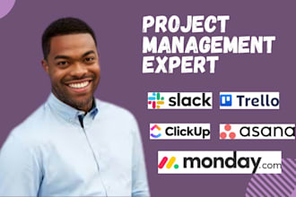 setup trello asana monday clickup workflows automation and team training