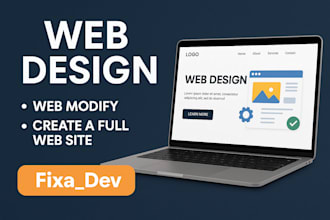 create full website in short time