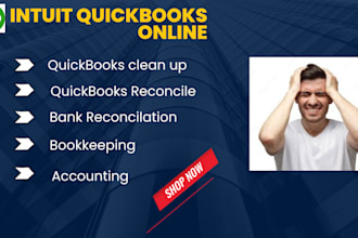 clean up and reconcile messy accounting records quickbooks