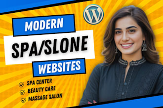 design or redesign your spa, beauty care or massage therapy wordpress we