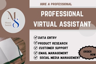 be your reliable virtual assistant for admin, social media and ecommerce
