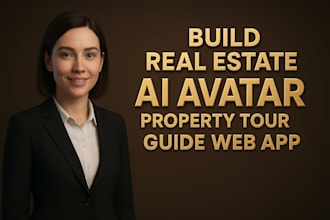 build real estate ai avatar property tour guide web app, ai 3d realtor metahuman