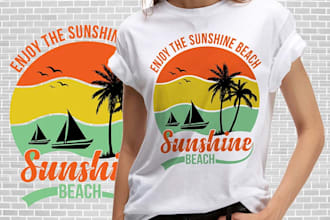 design trendy custom t shirt designs for print on demand business