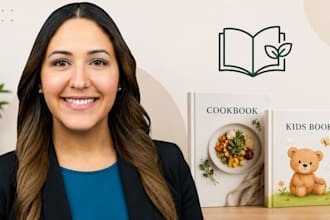 edit and design your cookbook or kids book for amazon KDP