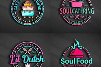 do restaurant, bar, nightclub, pizza, bbq, food logo and t shirt design