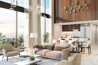 do 3d condominium design, 3d apartment, condo, palazzo, villa, interior design