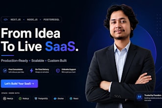 build an advanced saas web app, ai website, business website, as full stack dev