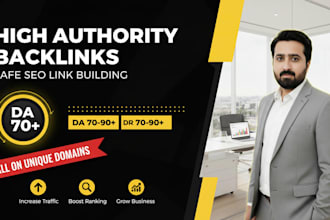 build unique dofollow SEO backlinks on da70 dr70 tf80 sites