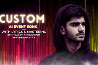create a custom event song with lyrics and clear vocals
