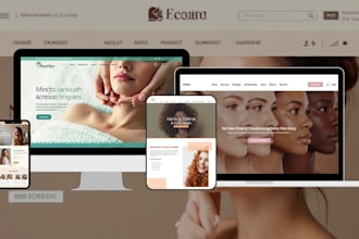 setup a spa website skincare beauty website hair salon website vagaro website