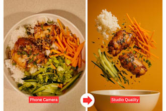 convert normal food pictures into magazine worthy images