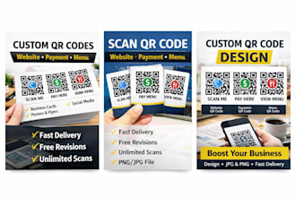 create custom qr code for website payment and business