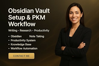 set up german obsidian vault for pkm, writing, research, productivity workflows