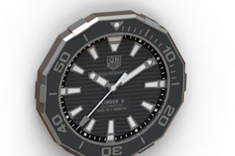 watch design for 3d printing and manufacturing