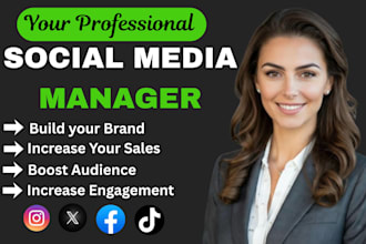 be your social media marketing manager fb and ig promotion tiktok shop video ads
