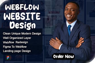 design, redesign develop webflow website as webflow expert for saas