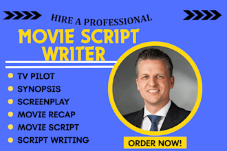 write, edit movie script screenwriting tv series and adapt novel to screenplay