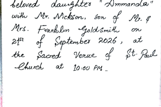 exquisitely hand write invitation cards, envelop in simple and calligraphy style