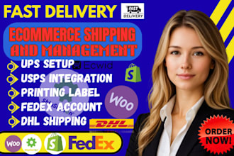 setup shopify or ecwid fulfillment connect with shipstation easyship dhl fedex