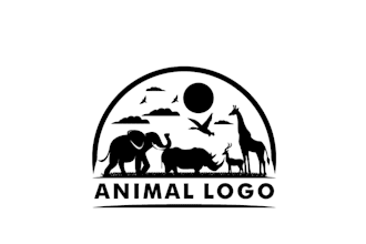 design simple and minimalist animal logo