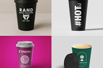 create a custom coffee mug design or coffee cup design