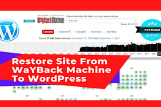 restore your expired or deleted website from archives