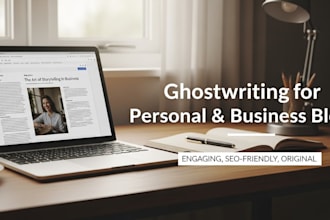 ghostwrite professional engaging blog posts