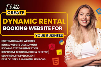 build booking website rental website for your business