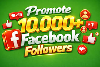 promote 10,000 facebook followers