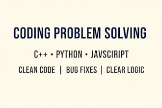 solve coding problems in cpp, python, and javascript