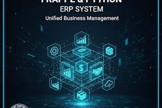 develop, customize, and integrate a complete erp system using and python frappe