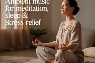 compose ambient music for meditation, relaxation,  deep sleep, video or app