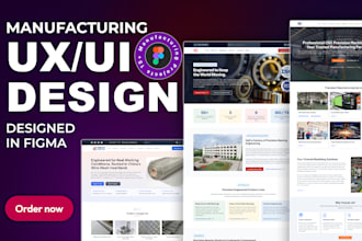 design a b2b manufacturing website UI UX in figma