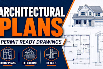 draft architectural permit plans residential commercial for california ohio USA