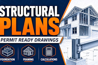 review and ready your plans for permit as civil engineer and structural engineer