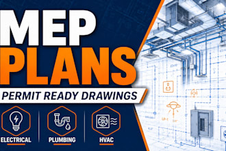 prepare mep plans for USA residential and commercial permits virginia texas ny