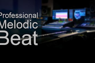 make and mix melodic beat for you
