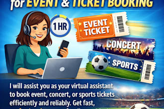 be your virtual assistant for event and ticket booking